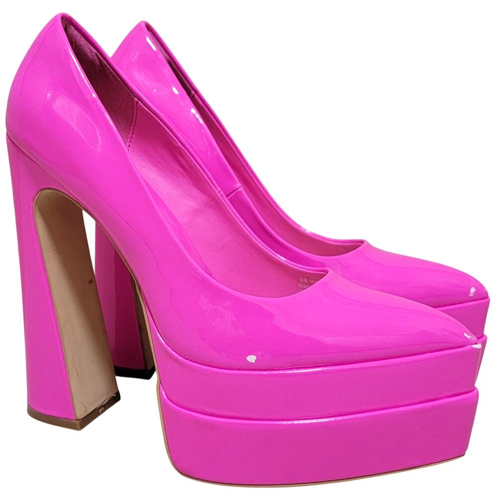 D'Amelio Women High Heel Platform Pump Heels Marlania Size US 6.5M Hot Pink